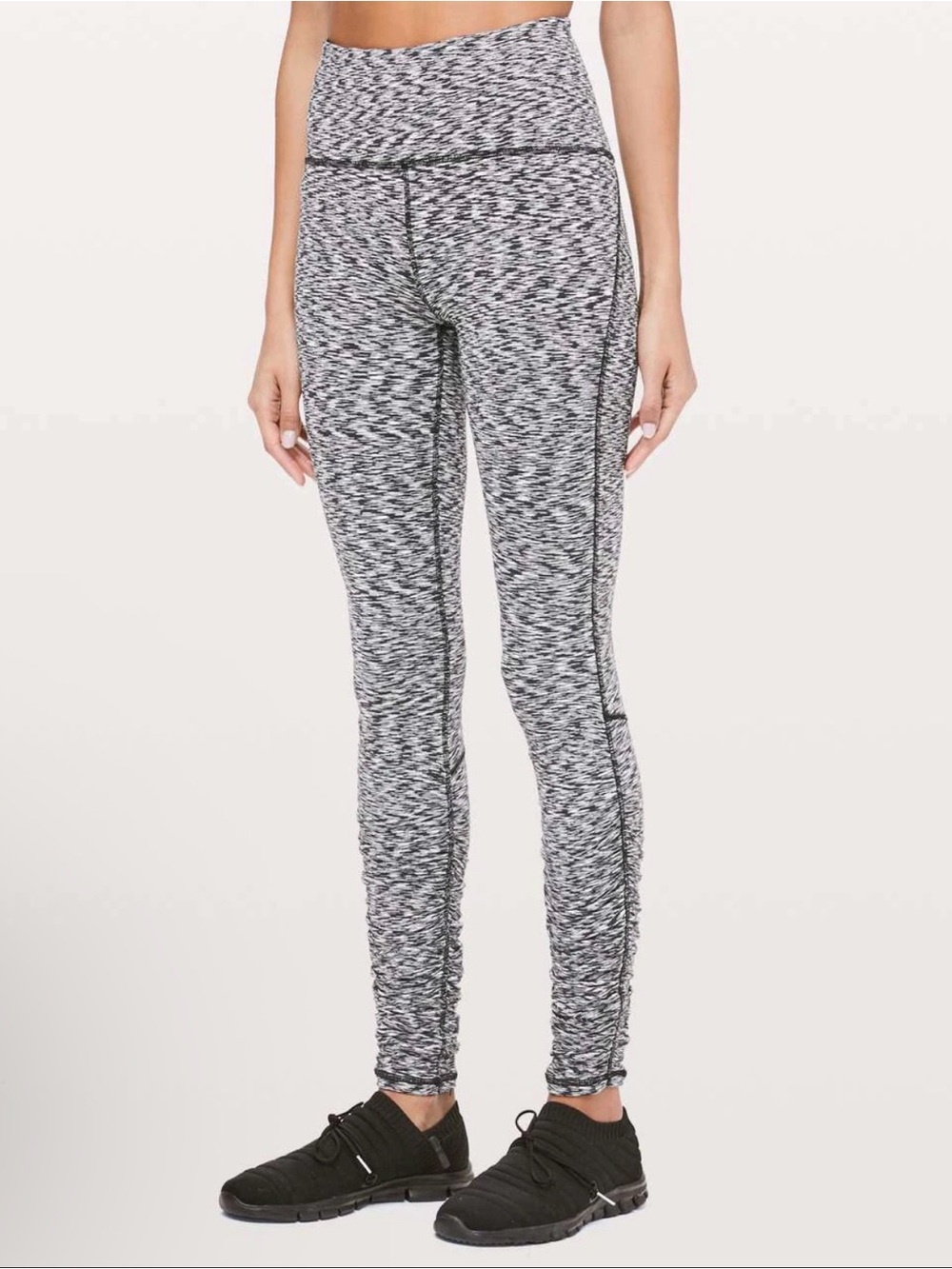 Lululemon Ready To Rulu Ruched Leggings in Black/White - SIZE 2